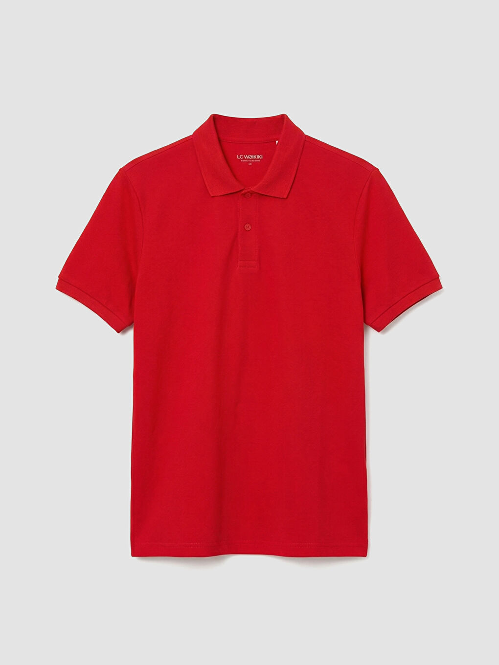 Kırmızı Polo Yaka Pike Erkek Tişört