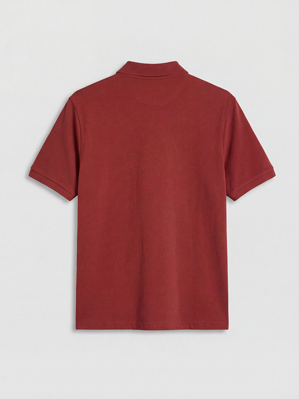 Kırmızı Polo Yaka Pike Erkek Tişört-1