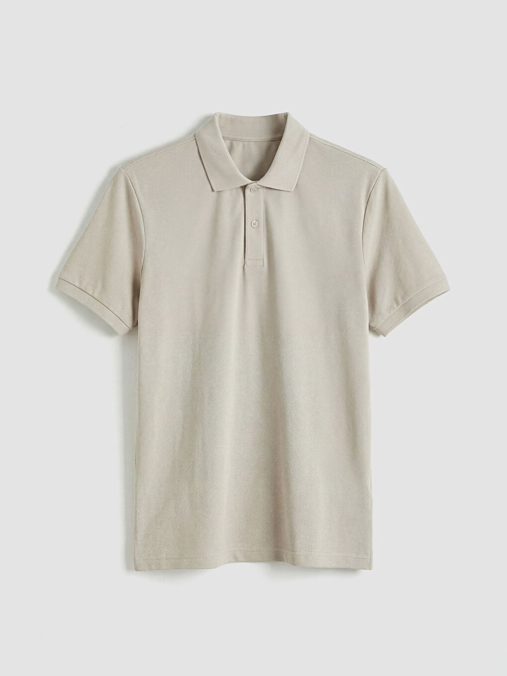 Bej Polo Yaka Pike Erkek Tişört-4