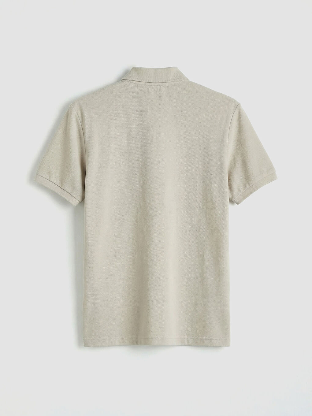 Bej Polo Yaka Pike Erkek Tişört-5