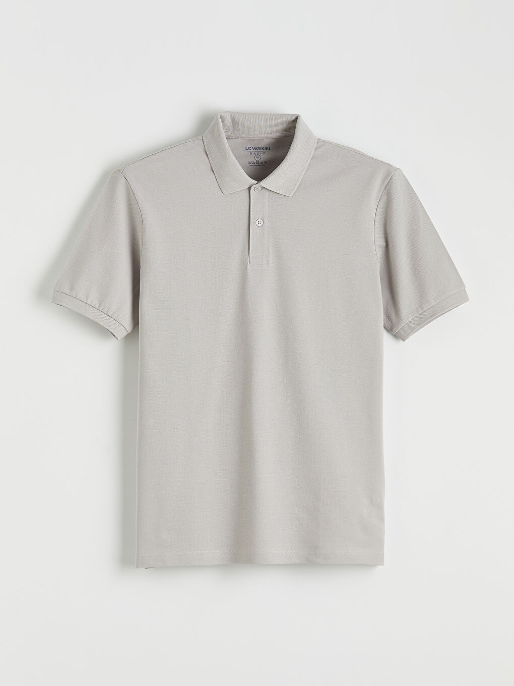 Gri Polo Yaka Pike Erkek Tişört