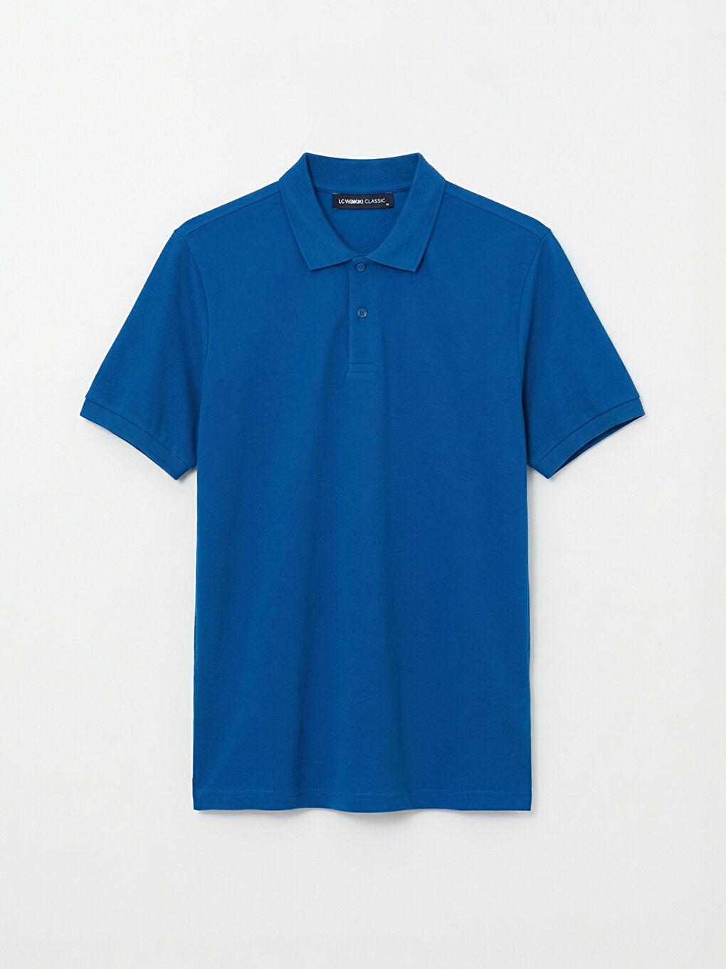 Mavi Polo Yaka Pike Erkek Tişört-4