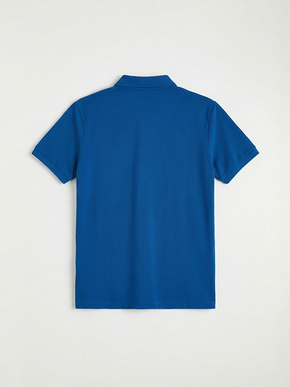 Mavi Polo Yaka Pike Erkek Tişört-5