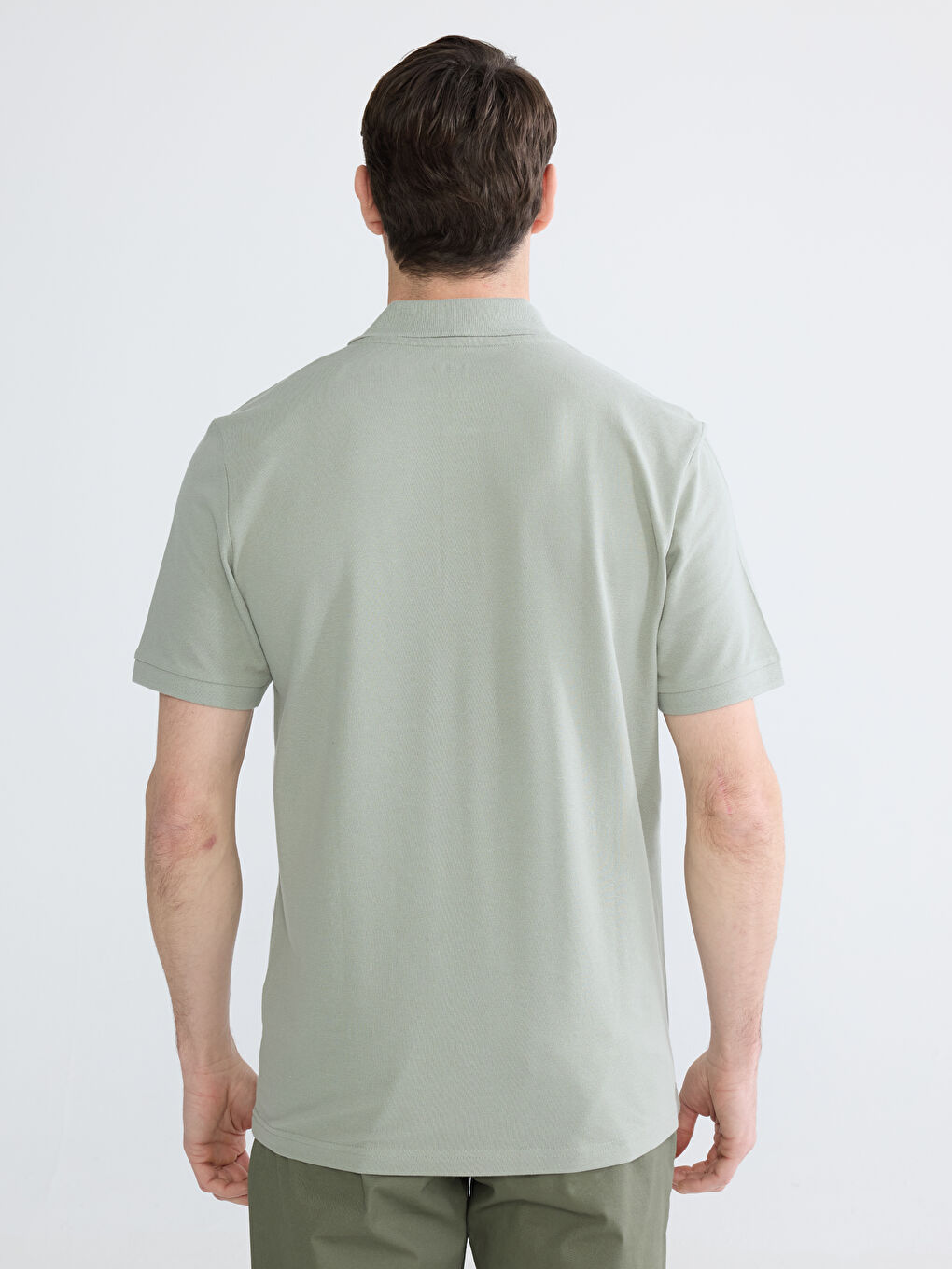 Мужская футболка-поло из пике-3