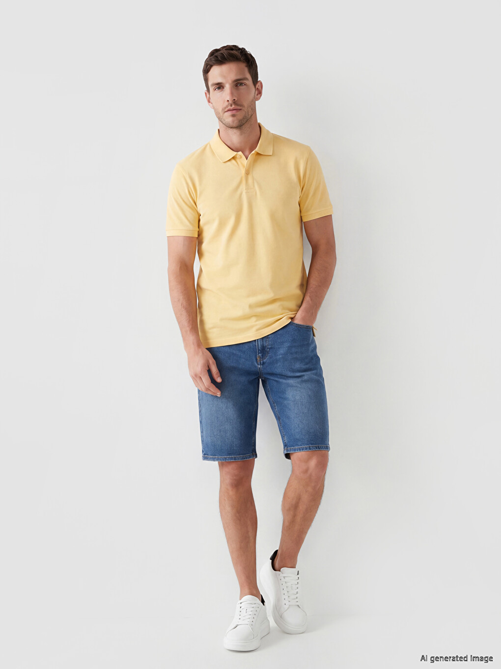 T-shirt Polo Me Jakë Pike Për Burra-1