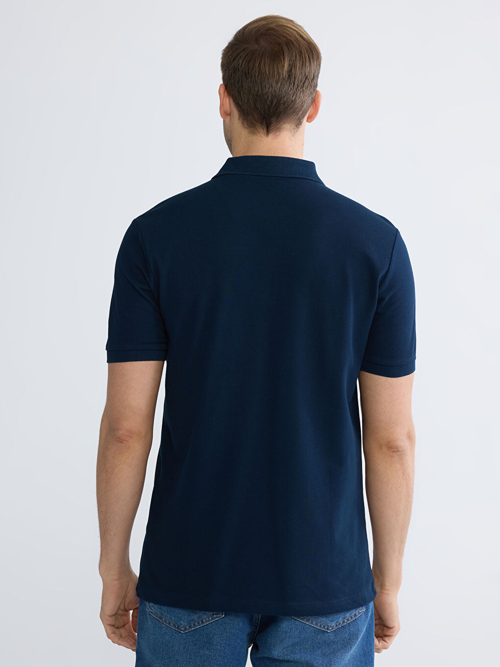 Мужчины Синий Футболка-7