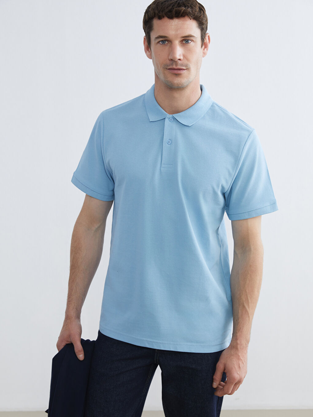 Мужская футболка-поло из пике-1