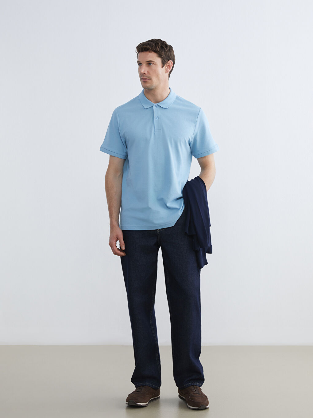 Мужская футболка-поло из пике-2