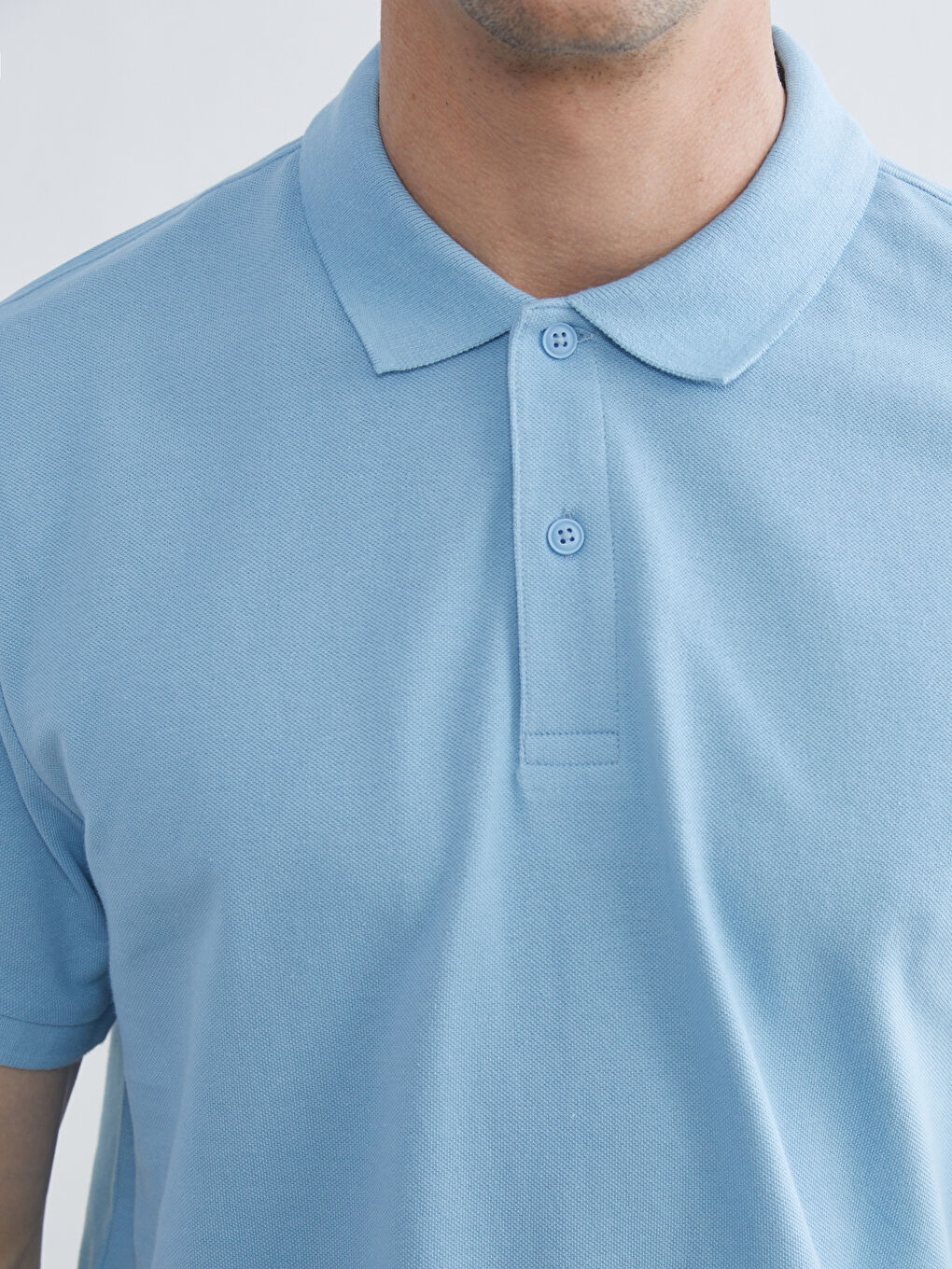 Мужская футболка-поло из пике-4