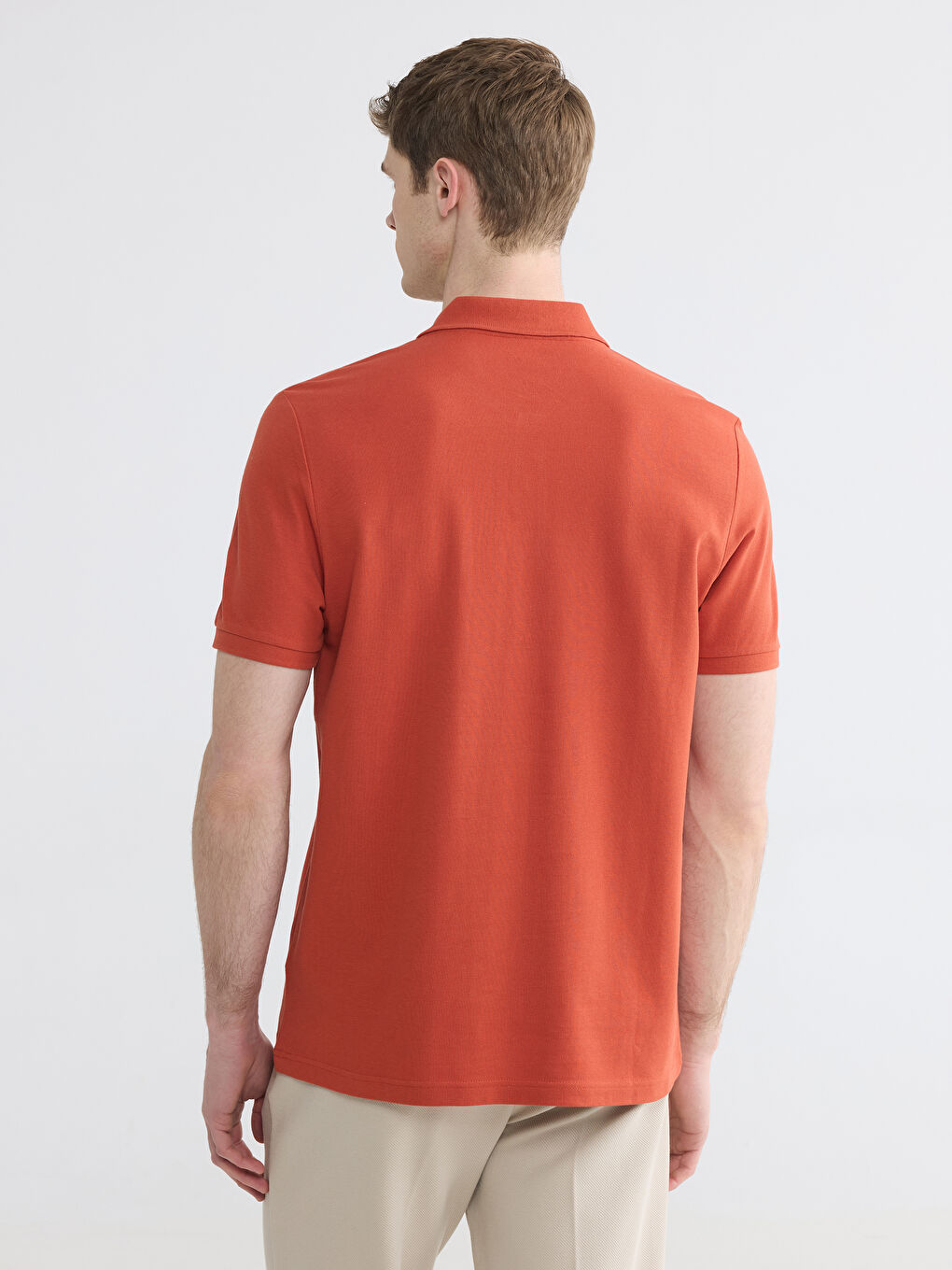 Polokragen Piqué Herren T-Shirt-3