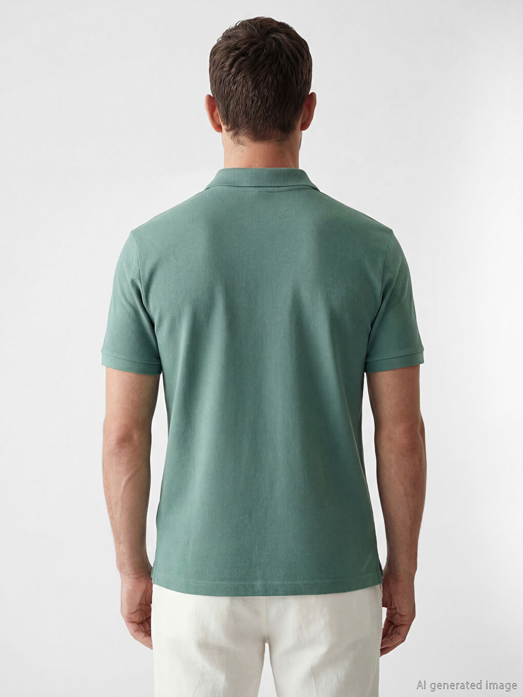 تي شيرت بيكة بياقة بولو رجالي-3