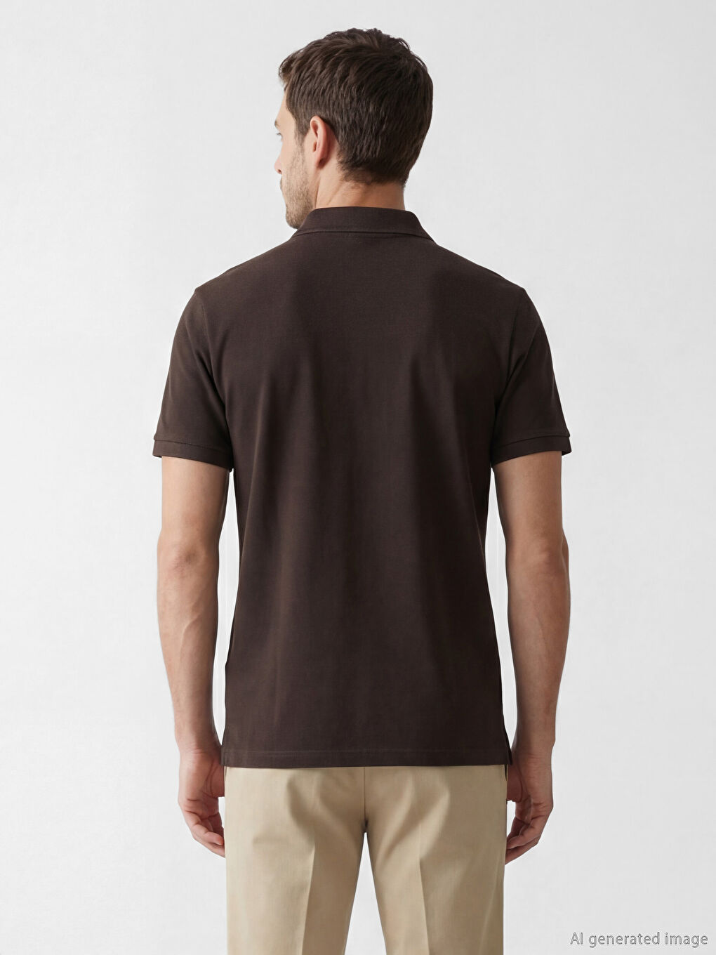 Мужчины Коричневый футболка-3