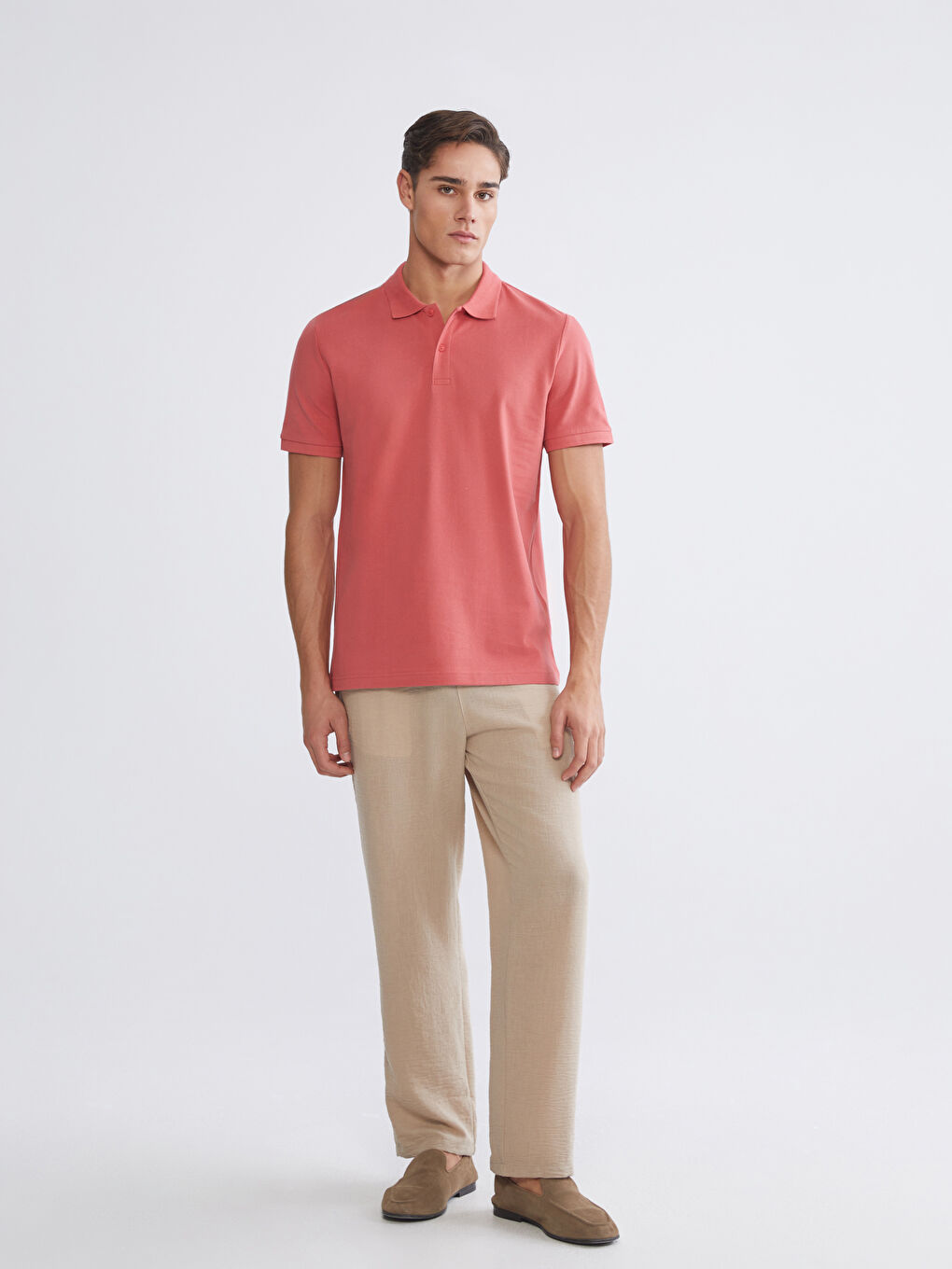 Мужская футболка-поло из пике-2