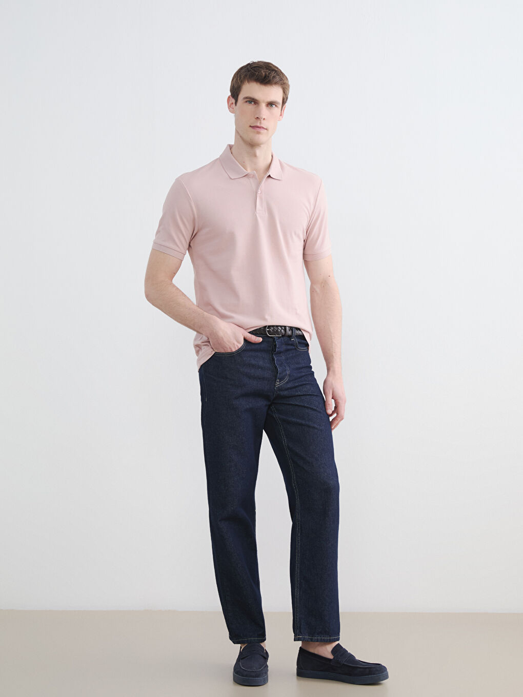 Άνδρας ΡΟΖ Μπλουζάκι-1