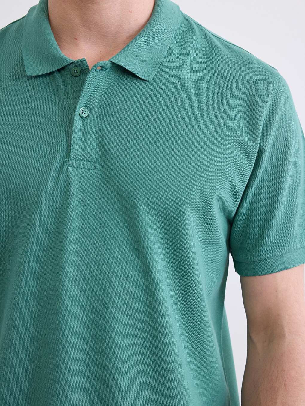 T-shirt Homme Piqué À Col Polo-2