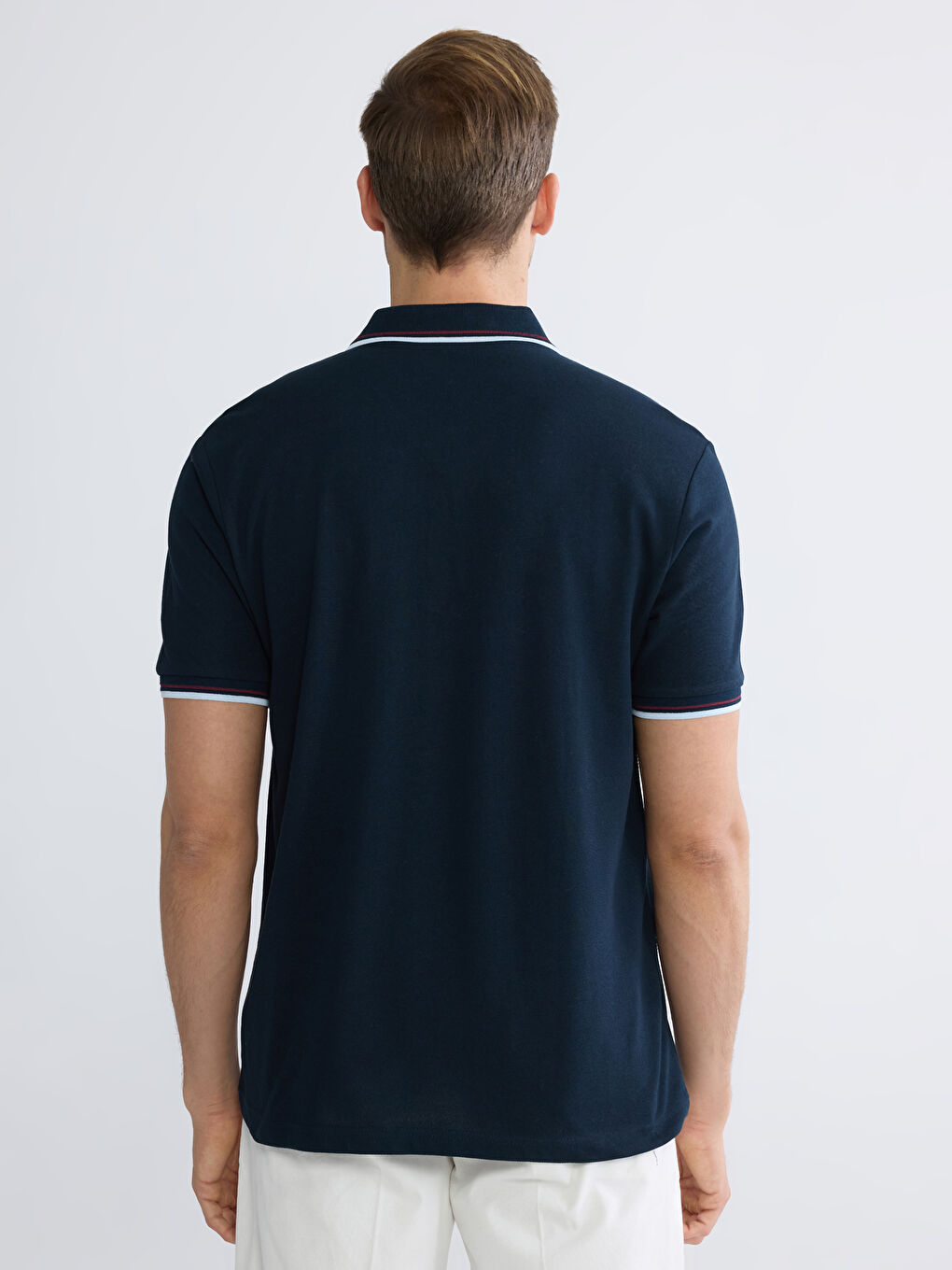 Мужчины Синий Футболка-3