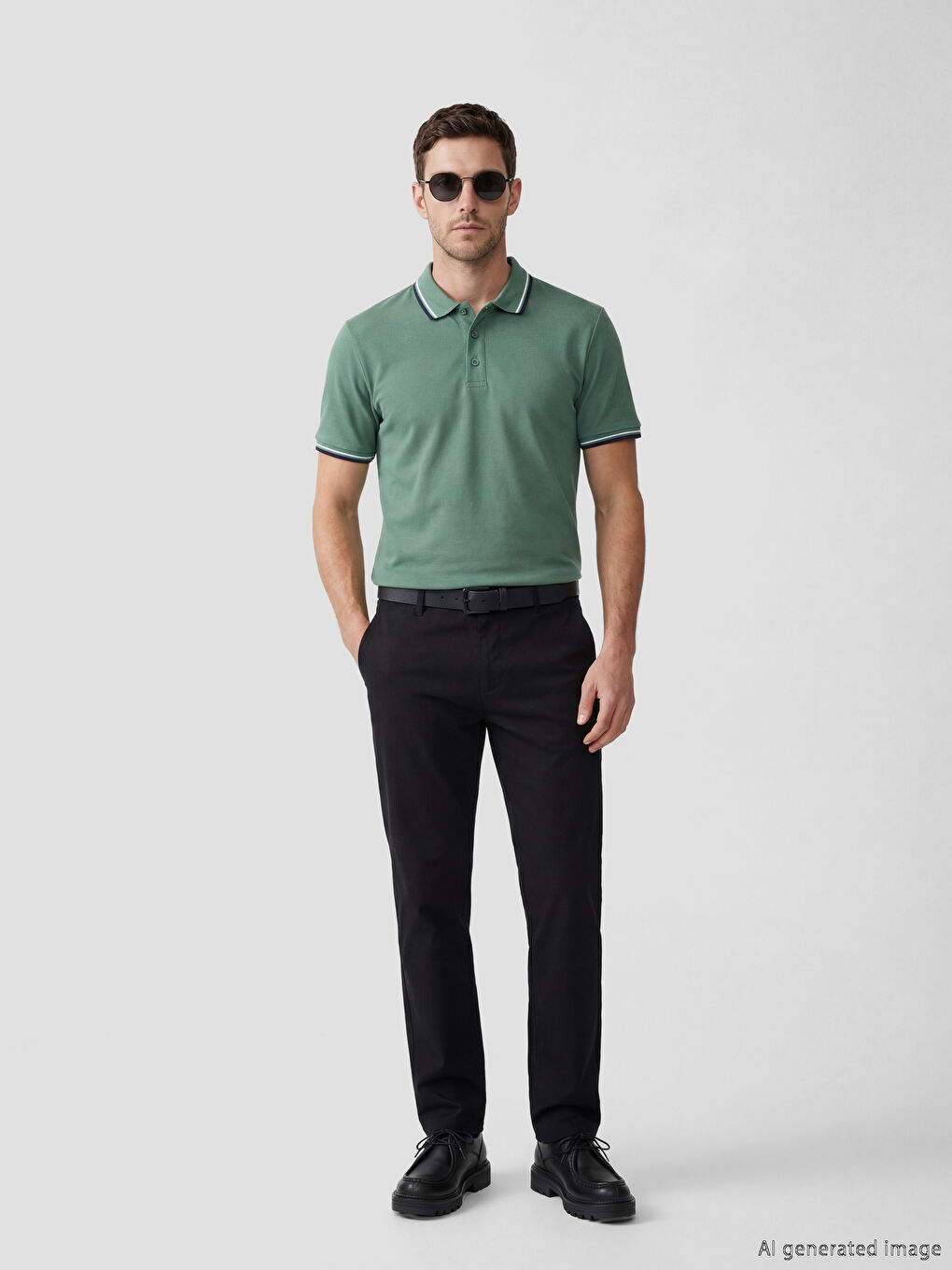 Μπλουζάκι Πικέ με Κολάρο Πόλο για άνδρες-1