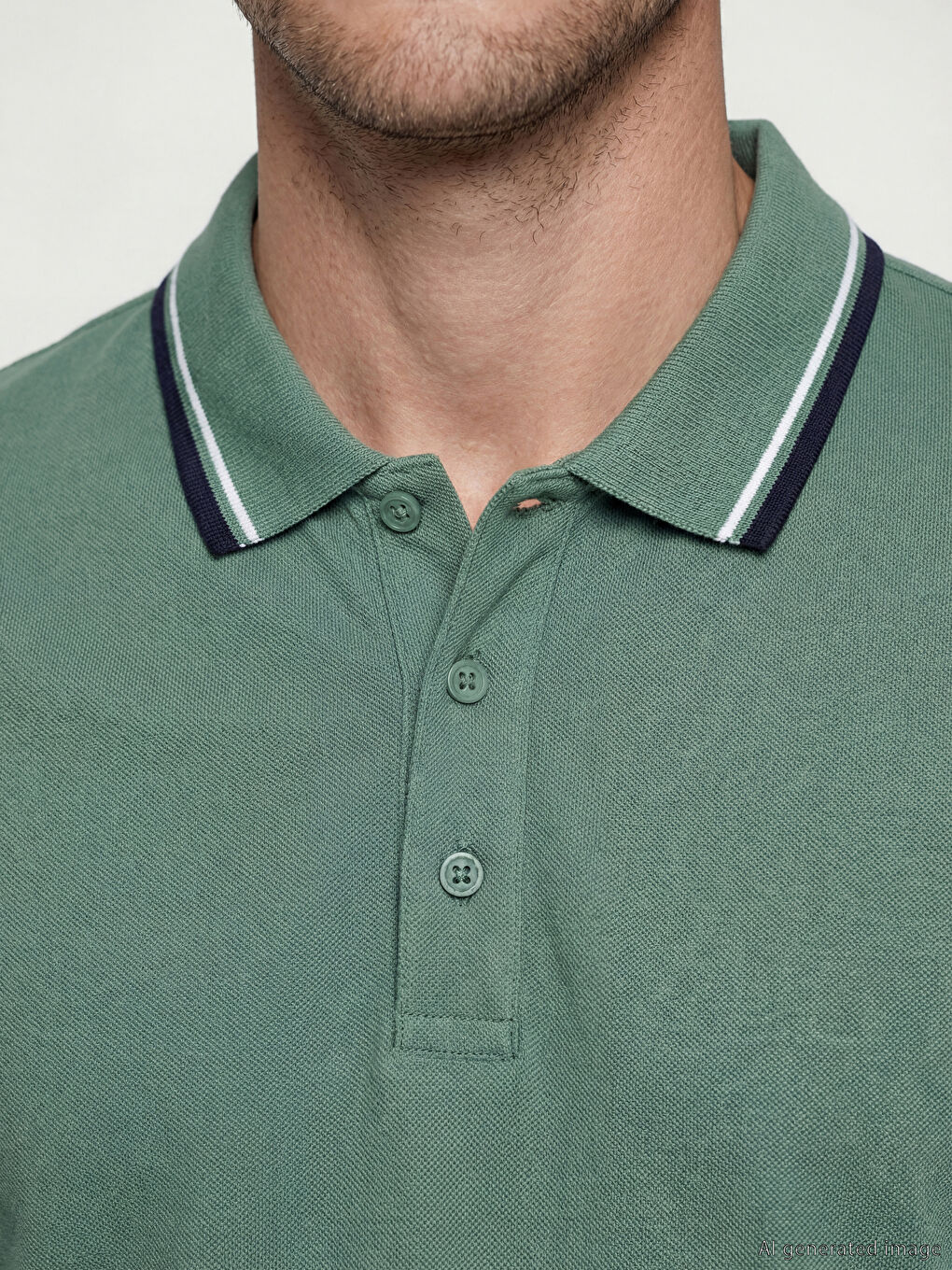 Μπλουζάκι Πικέ με Κολάρο Πόλο για άνδρες-2