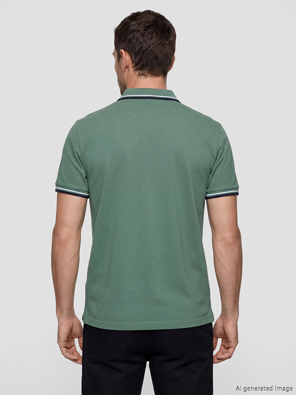 Μπλουζάκι Πικέ με Κολάρο Πόλο για άνδρες-3