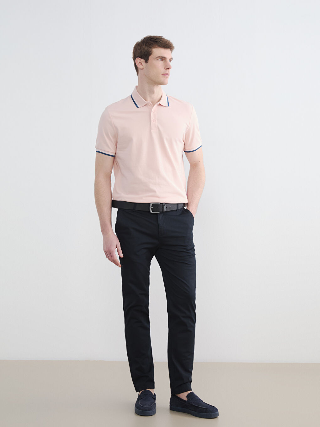 Polo Yaka Pike Erkek Tişört-1