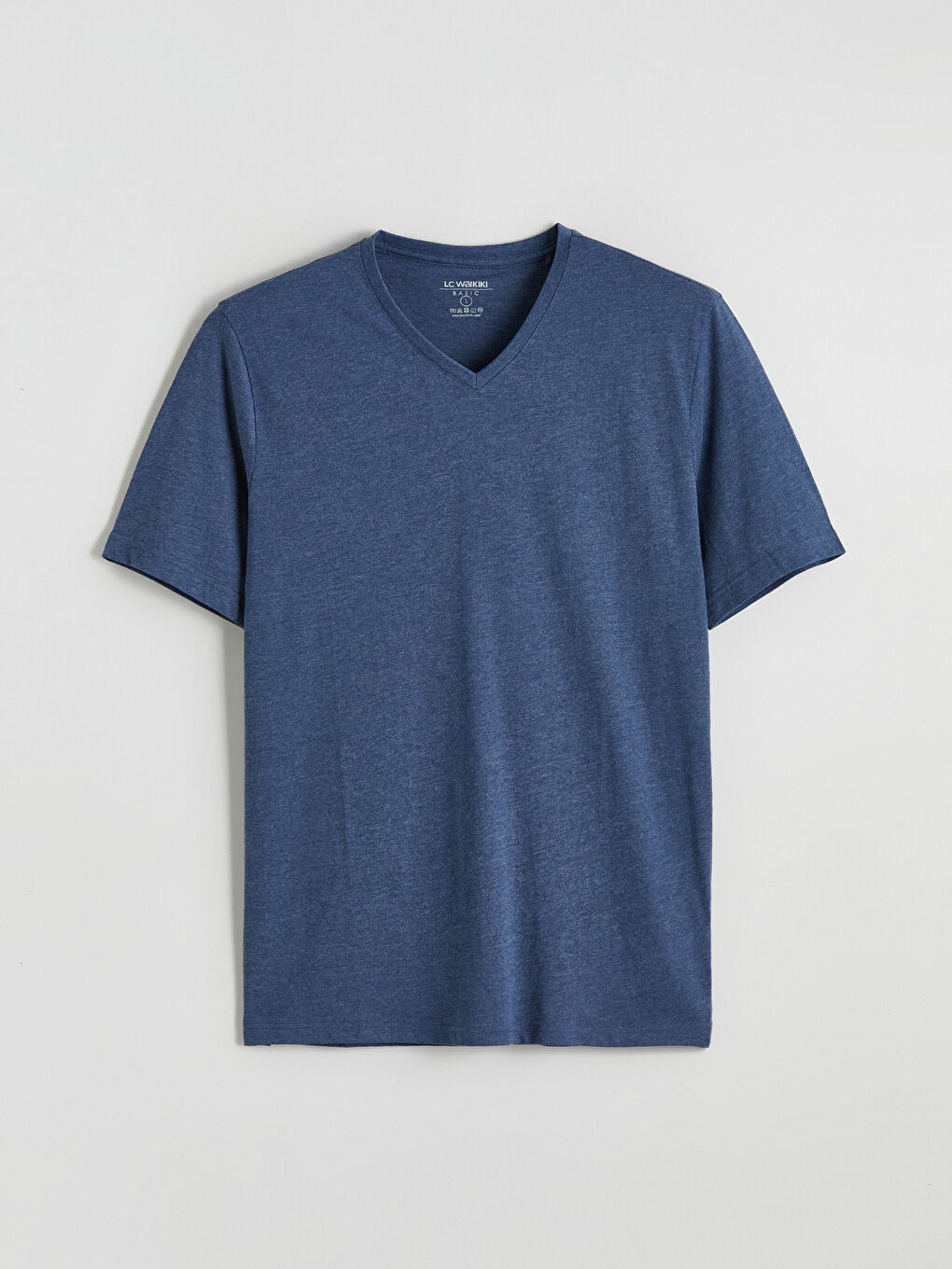 Футболка Мужская с V-образным вырезом и коротким рукавом из джерси-4