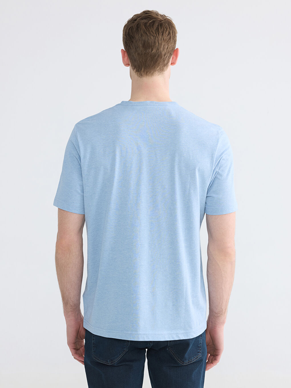 V Neck Jersey Men's T-Shirt-3