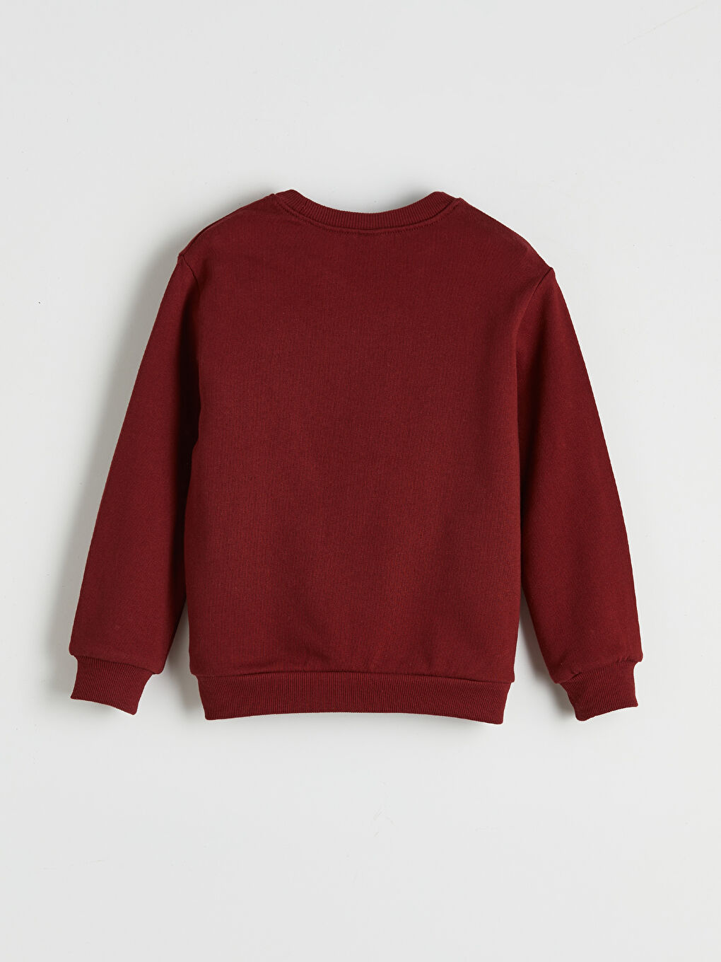 Bordo Uzun Kollu Erkek Çocuk Sweatshirt-1