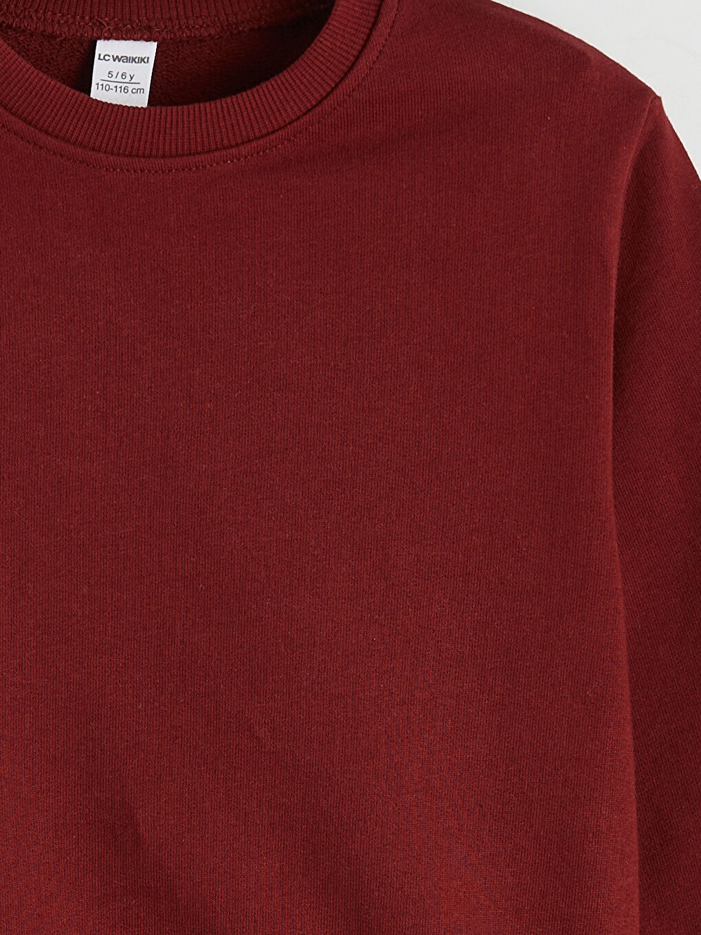 Bordo Uzun Kollu Erkek Çocuk Sweatshirt-2