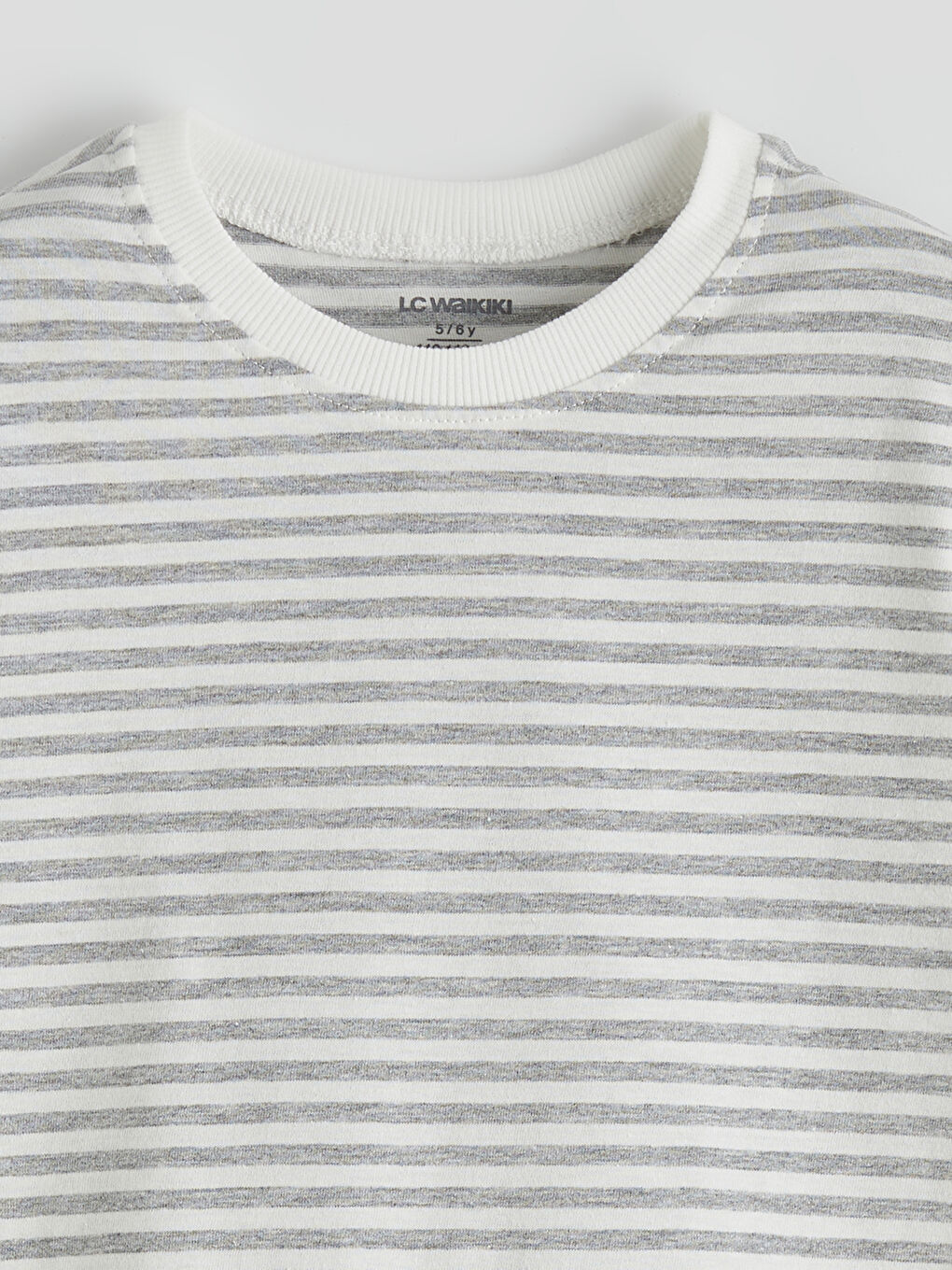 Karışık Bisiklet Yaka Çizgili Erkek Çocuk Tişört 2'li-2