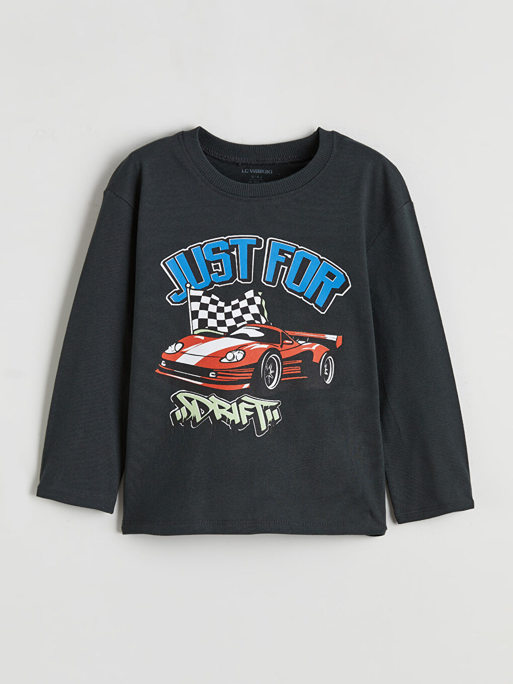 Antrasit Baskılı Erkek Çocuk Tişört