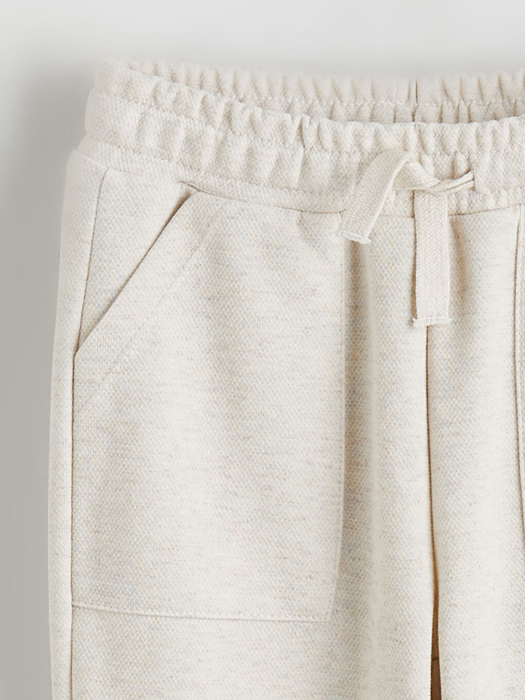 Beyaz Basic Erkek Çocuk Jogger Eşofman Altı-1