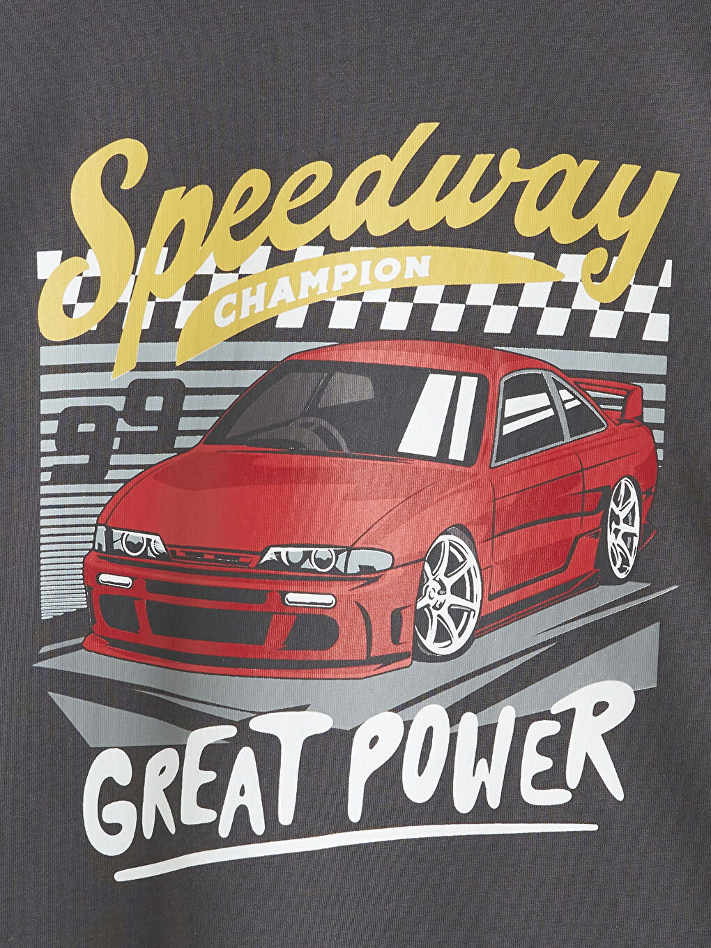 Antrasit Baskılı Erkek Çocuk Tişört-1