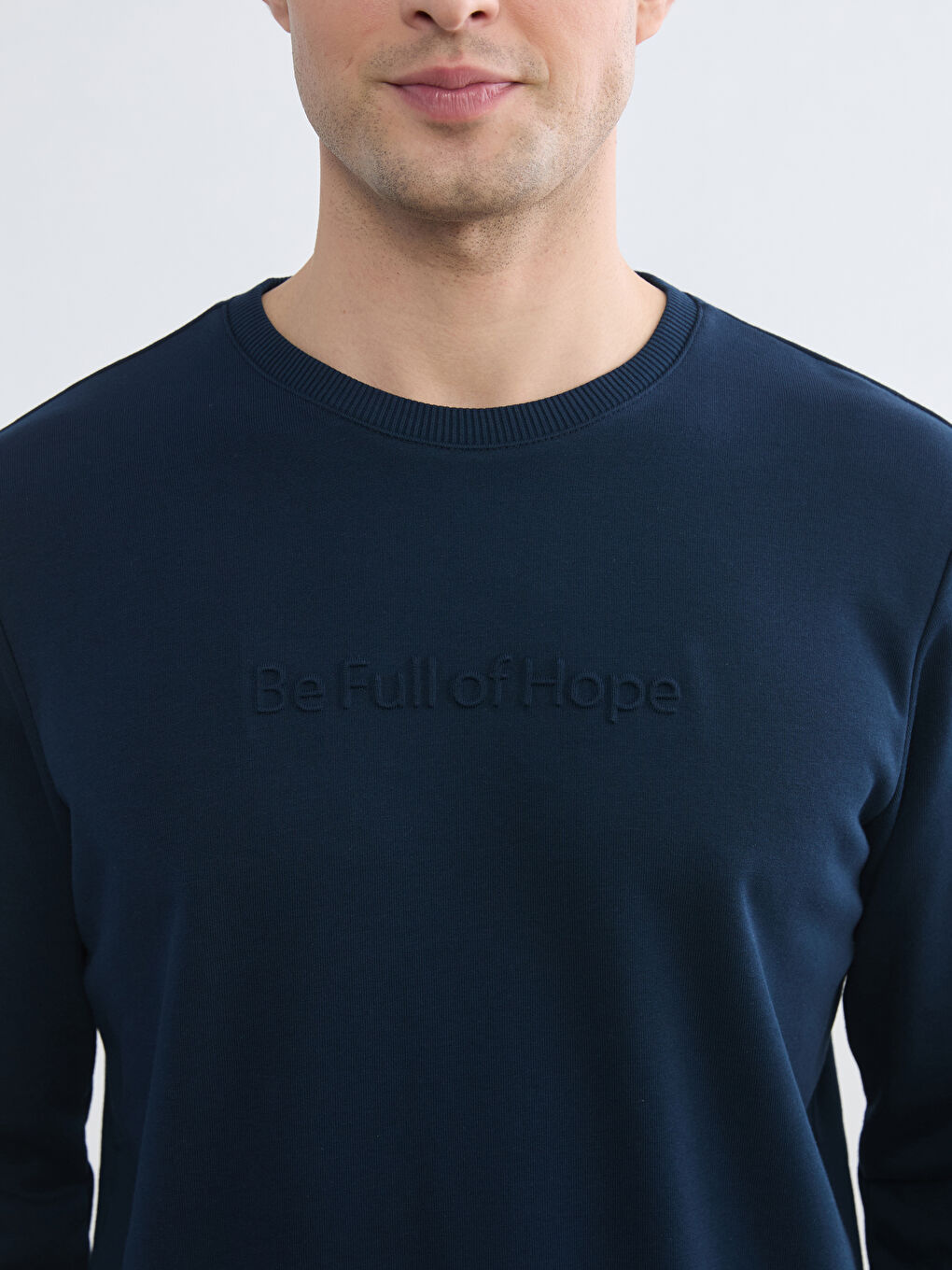 Crew Neck Printed Men's Sweatshirt-2