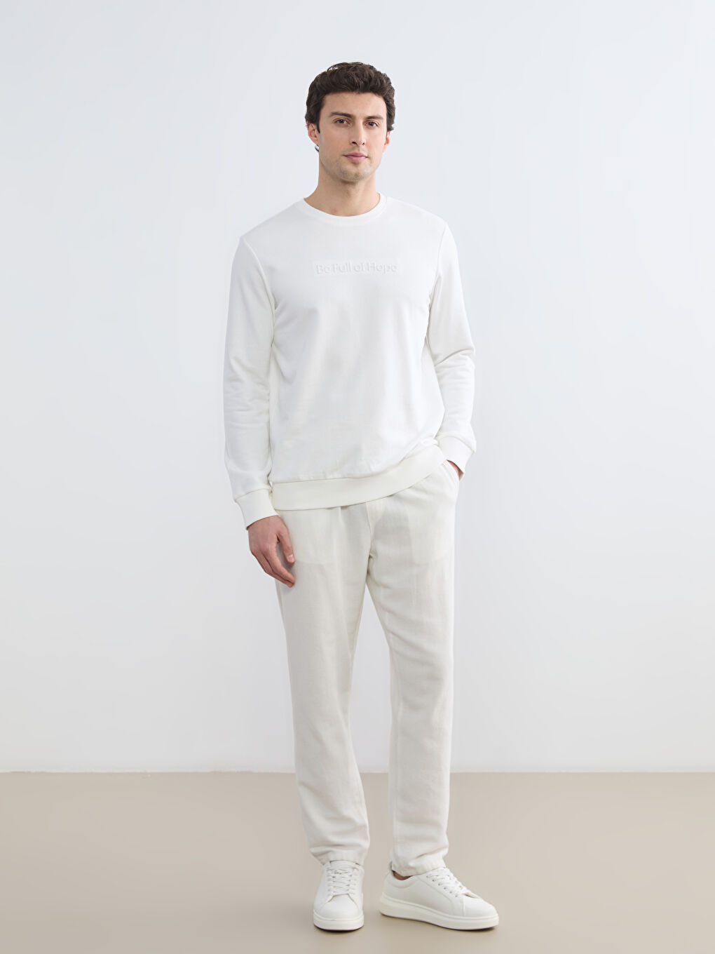 Crew Neck Printed Men's Sweatshirt-1