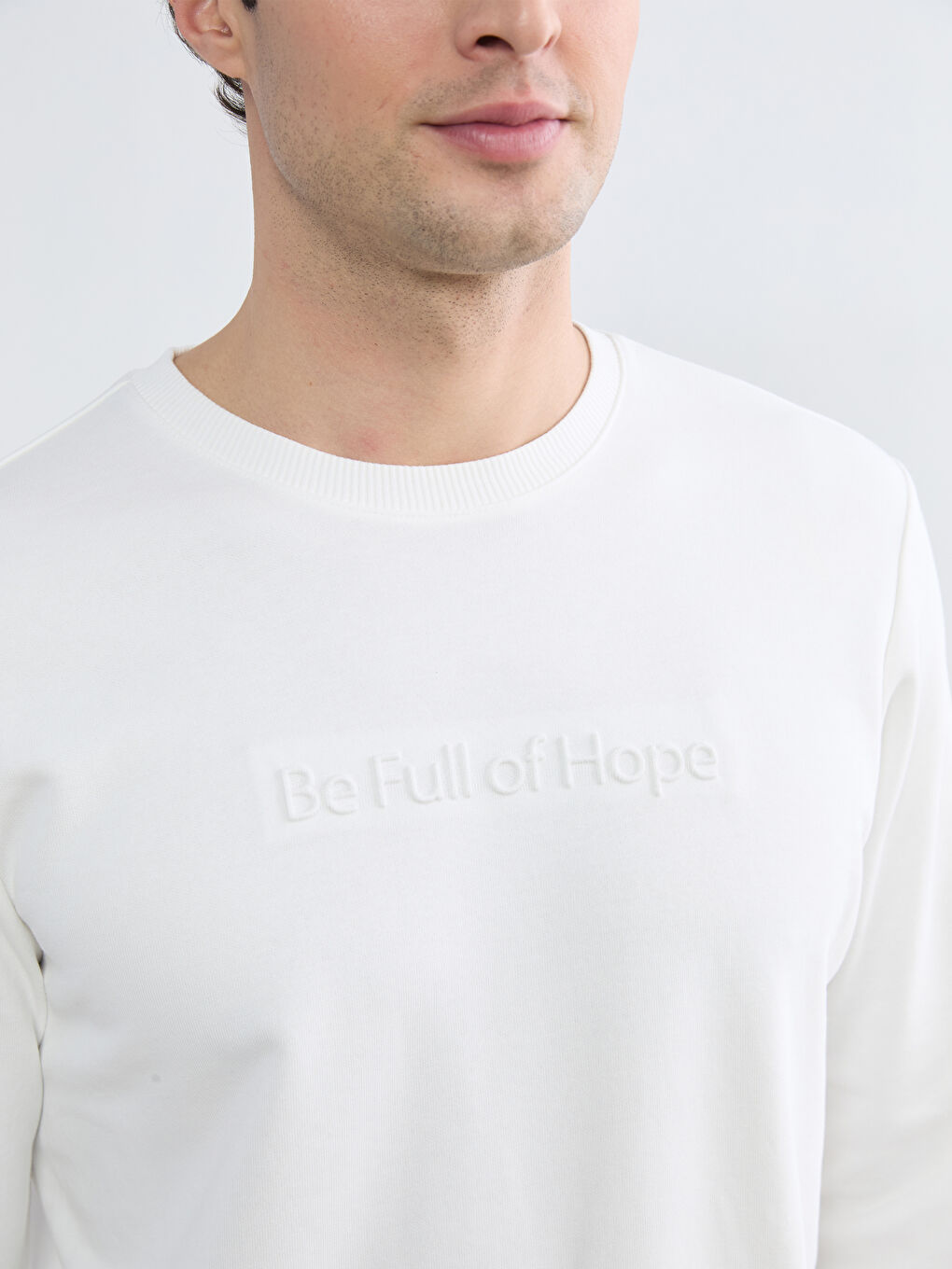 Crew Neck Printed Men's Sweatshirt-2