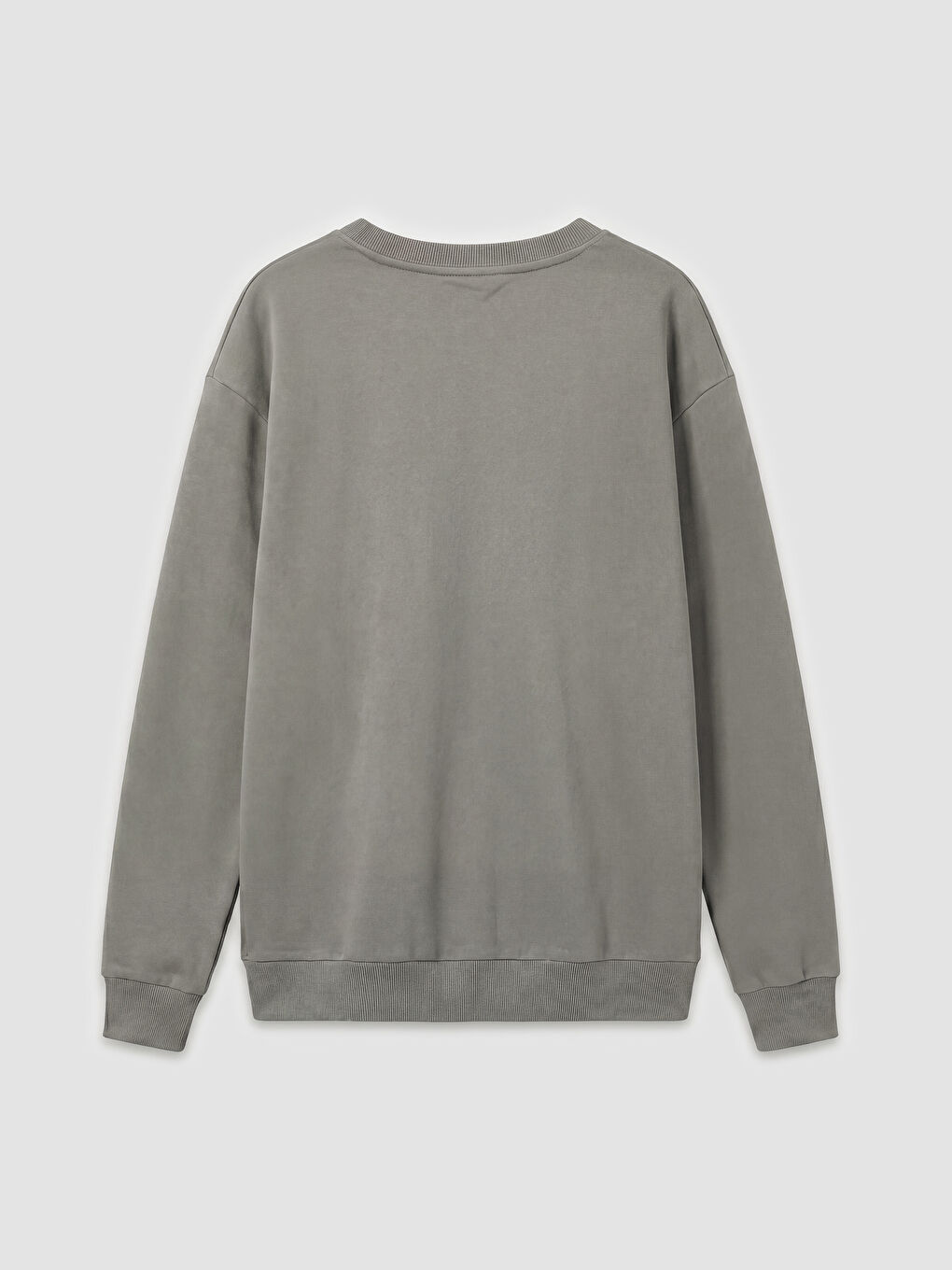 Bisiklet Yaka Baskılı Erkek Sweatshirt-1