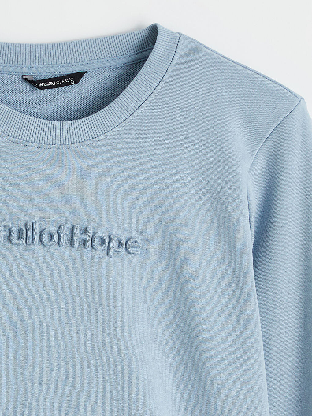 Mavi Bisiklet Yaka Baskılı Erkek Sweatshirt-5