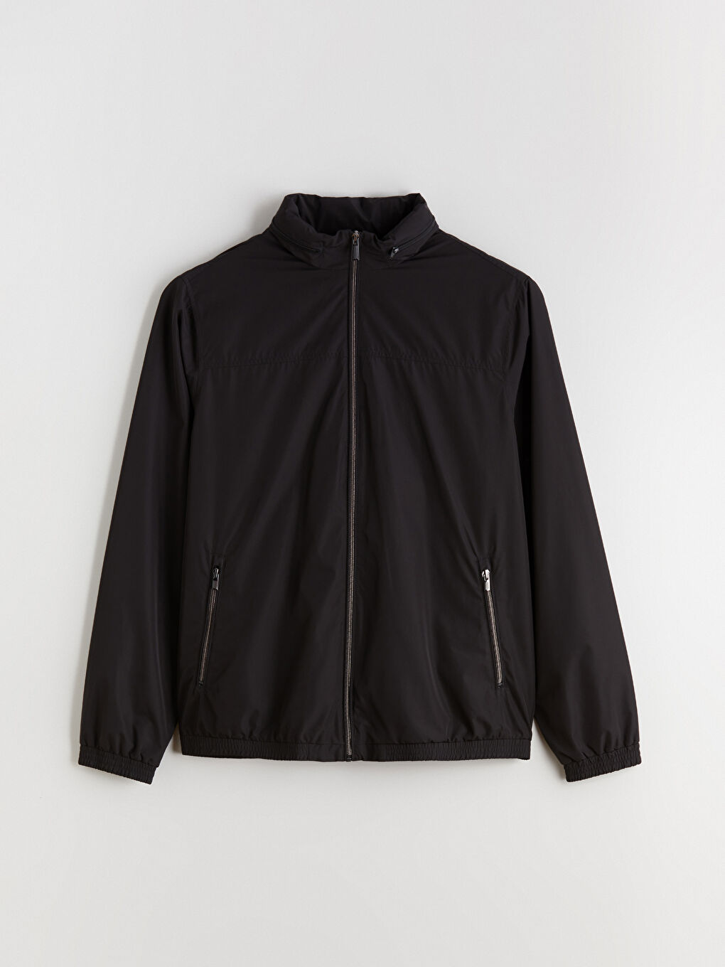 Мужское стандартное пальто с воротником-трубой-6