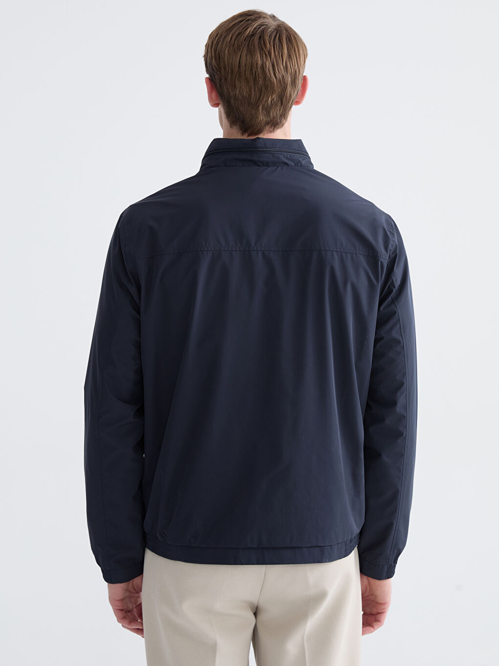 Standard Fit Funnel Neck Men's Coat-5