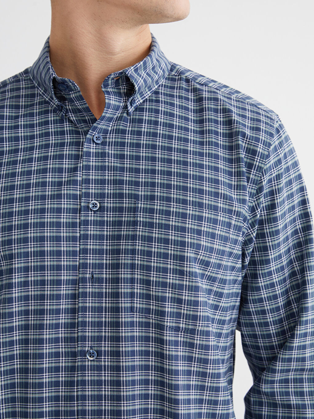 Мужчины Зелёный Рубашка-2