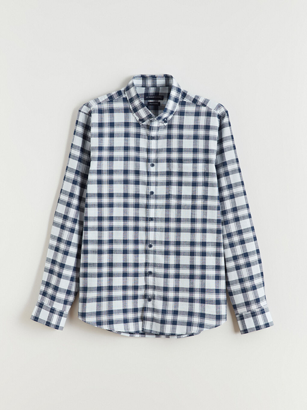 Mavi Regular Fit Ekose Erkek Gömlek-4