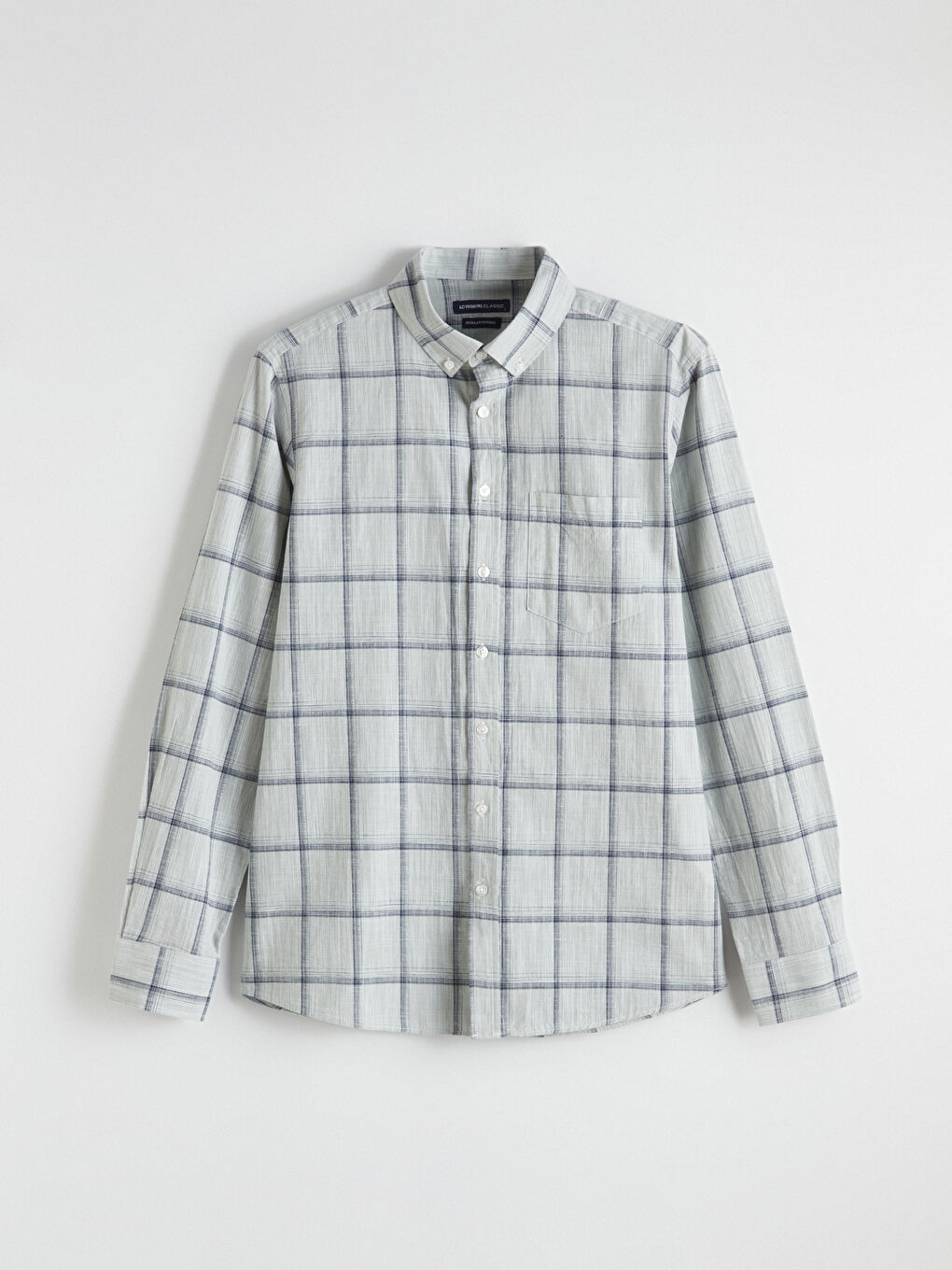 Yeşil Regular Fit Ekose Poplin Erkek Gömlek-4