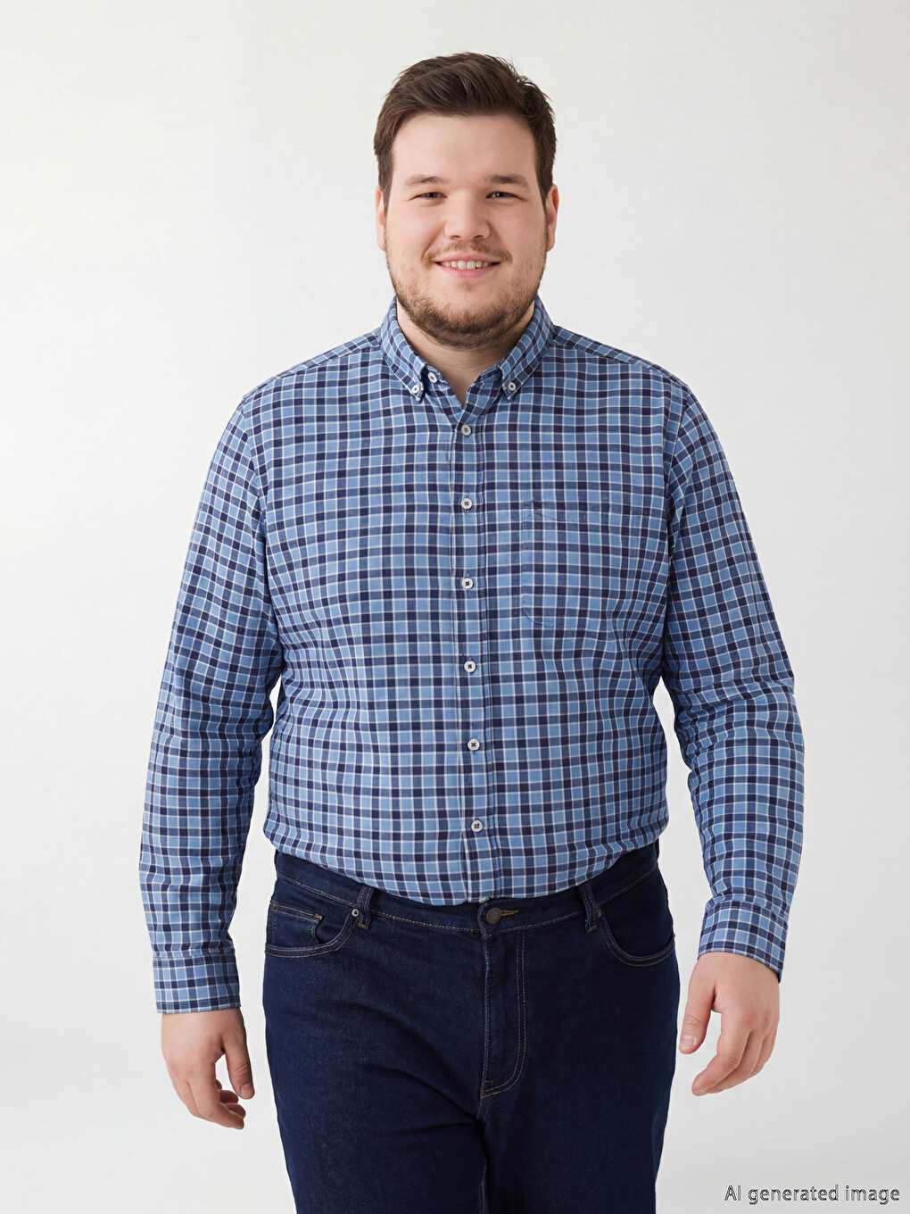 Regular Fit Karirana Keper Košulja