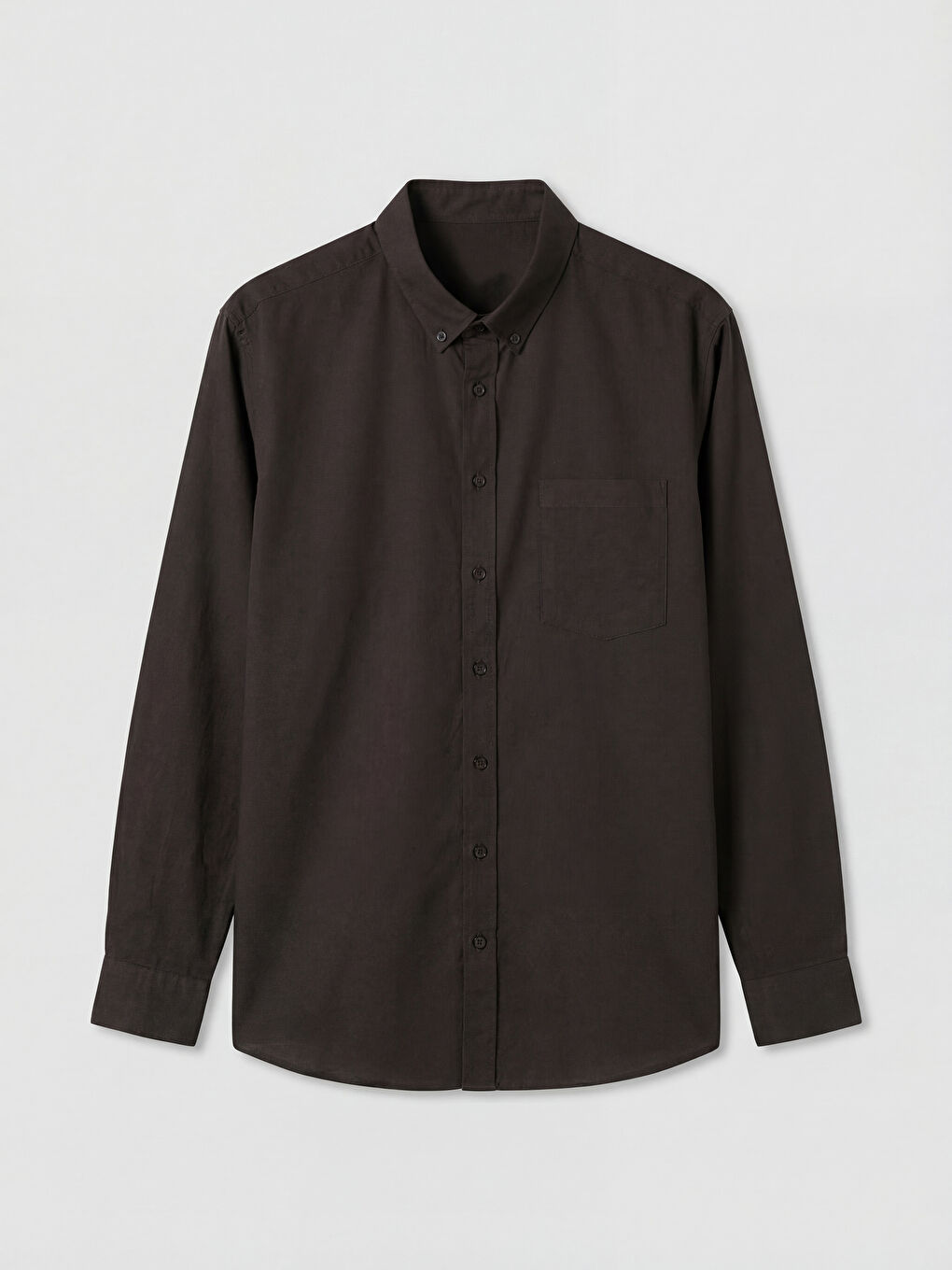 Kahverengi Regular Fit Oxford Erkek Gömlek