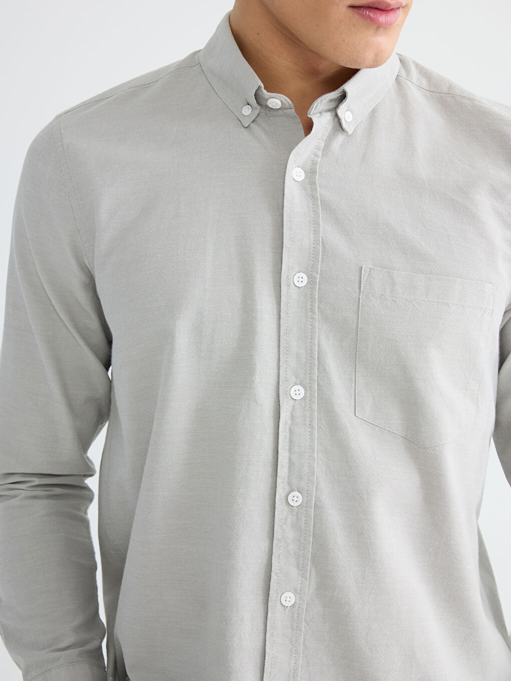 قميص رجال صبّاط أكسفورد عادي-2