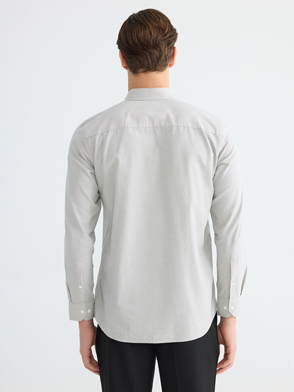 قميص رجال صبّاط أكسفورد عادي-3