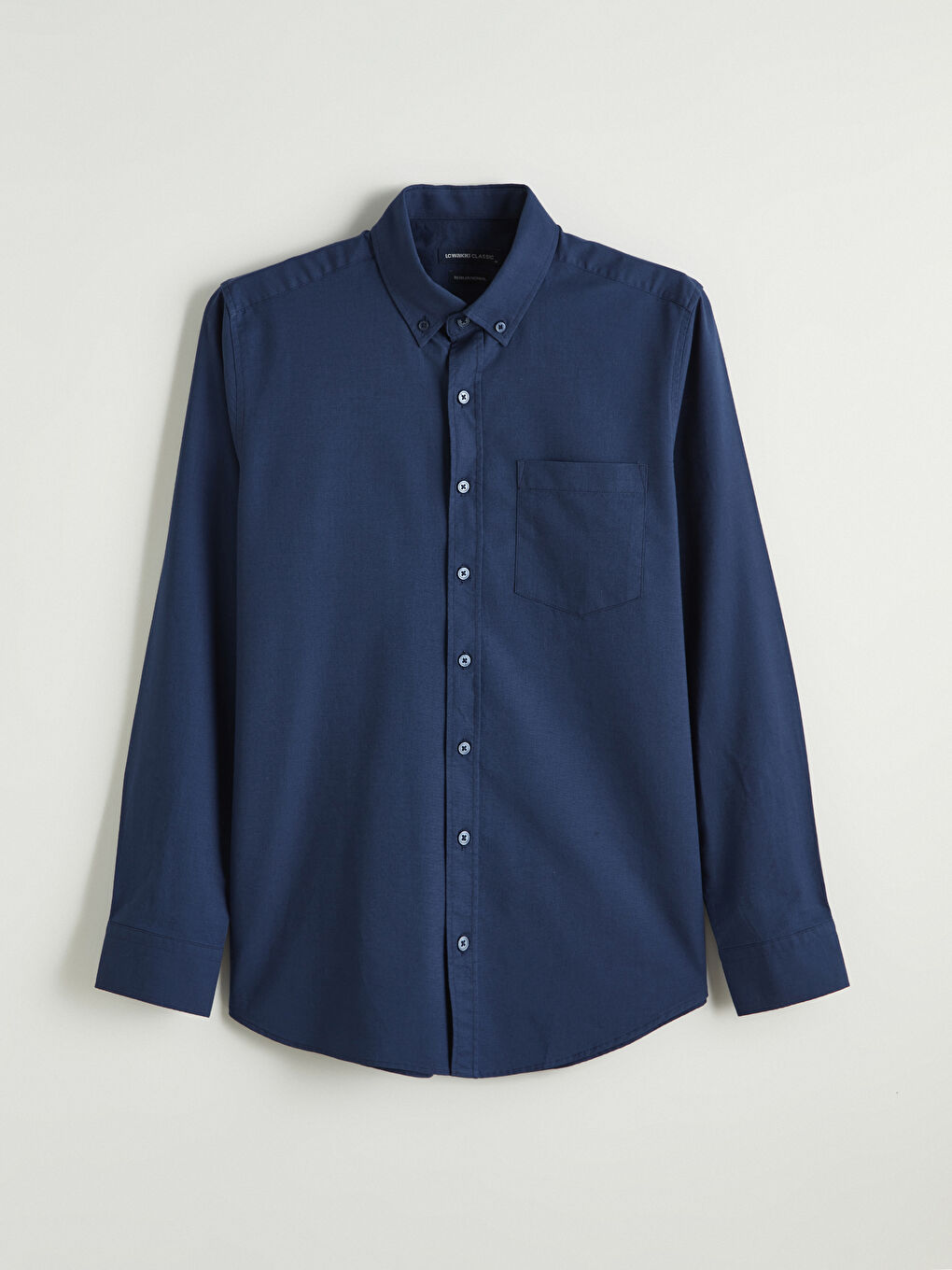 Lacivert Regular Fit Oxford Erkek Gömlek