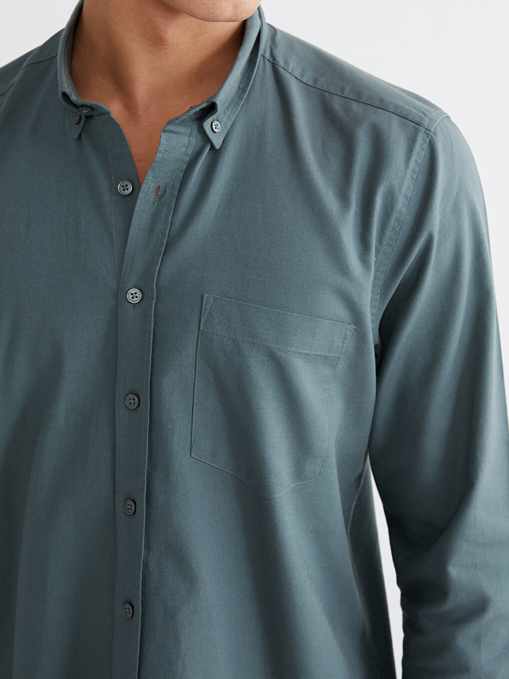 قميص رجال صبّاط أكسفورد عادي-2