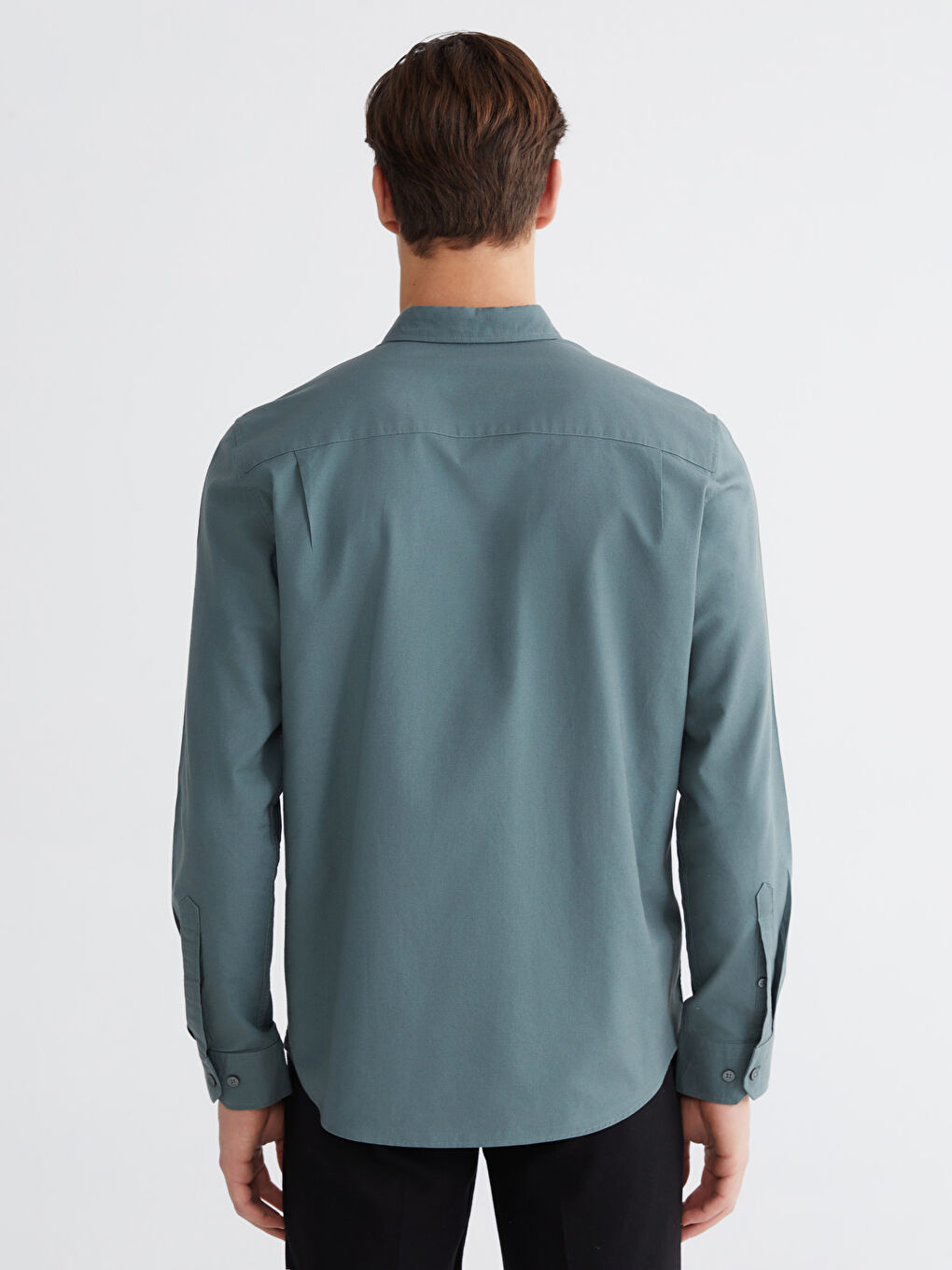 قميص رجال صبّاط أكسفورد عادي-3