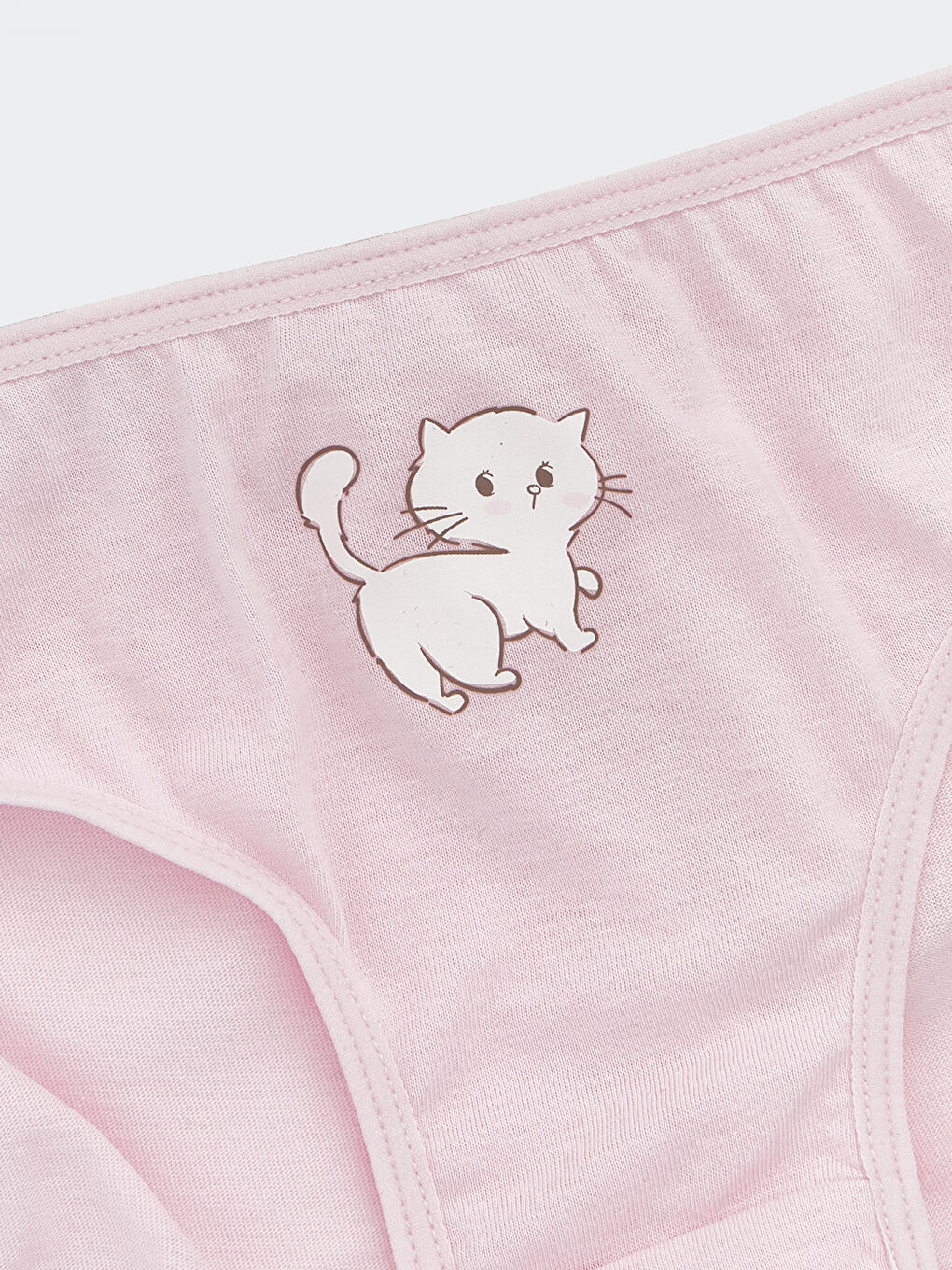 Ekru Baskılı Kız Çocuk Külot-1